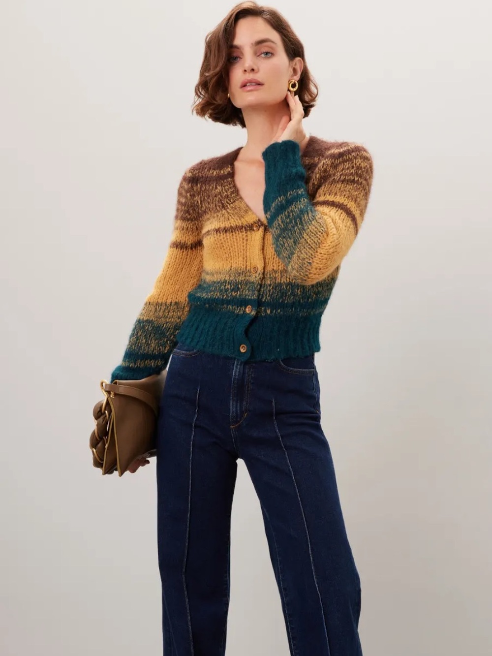 ULLA JOHNSON Paola Baby Alpaca Wool Multicolored Cardigan - EUC, Medium - Picture 13 of 13